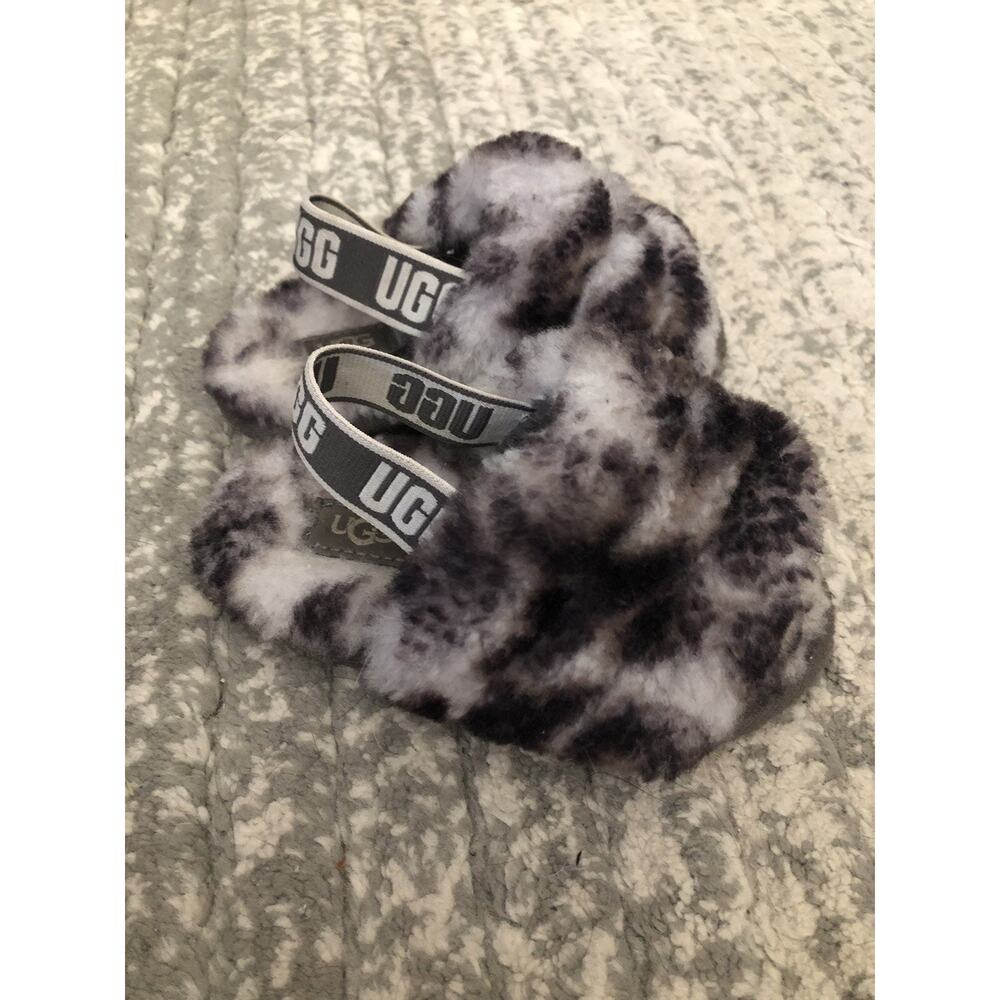 Ugh Fluff Yeah Slides Marble Slipper Kids Size 7